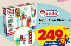 DEDE OYUNCAK TOPLU YAPI BLOKLARI 54 PARÇA fiyat ve kampanya bilgisi